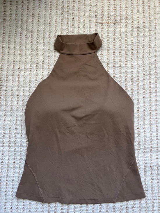 lululemon athletica Tops - Lululemon Align High-Neck Halter Tank Top *A/B Cup Taupetastic Size 8